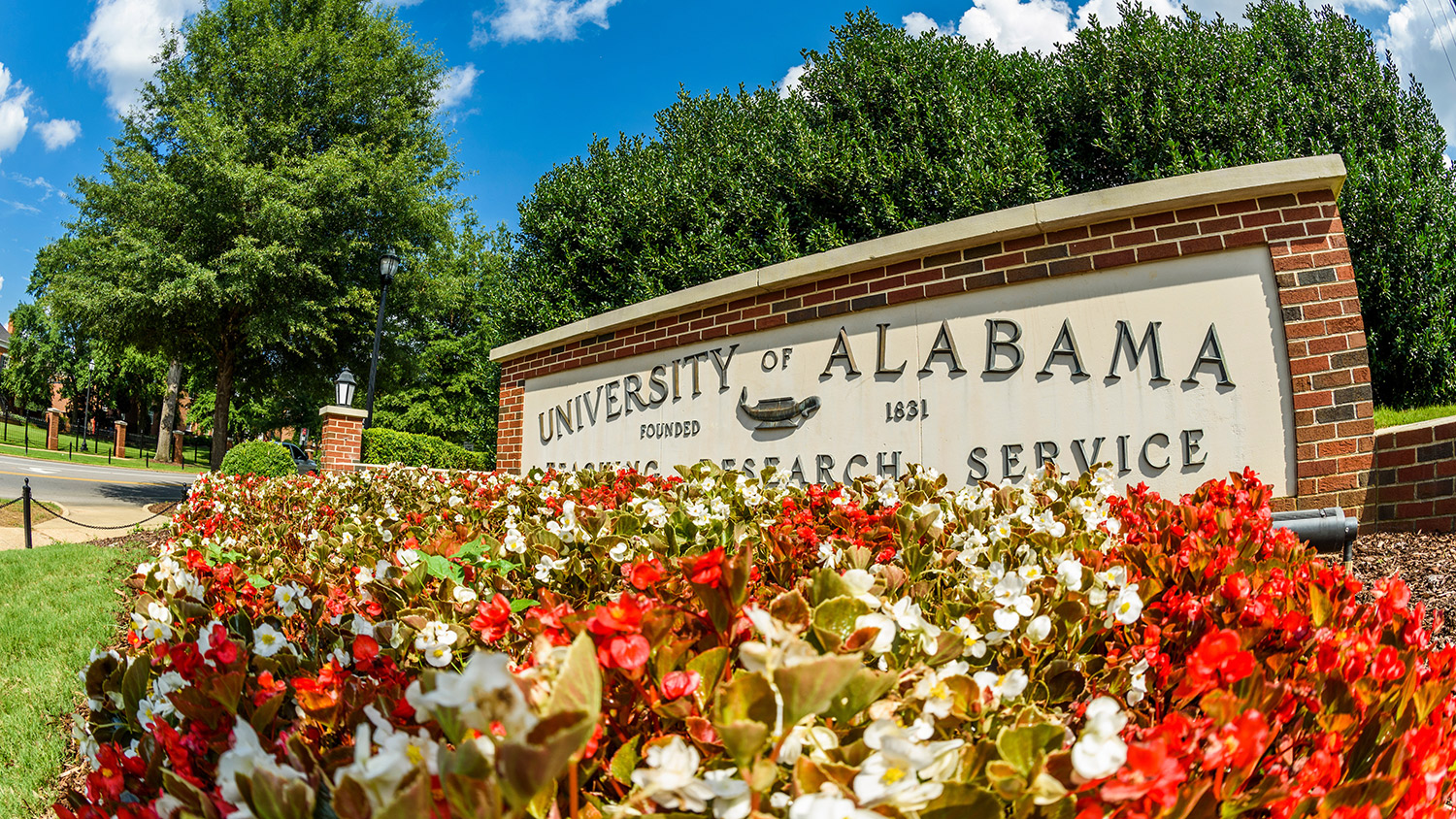 The University of Alabama sign